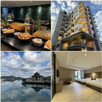 【日月潭】泰湖樓金鬱金香酒店4大1小溫泉街景家庭房一泊一食