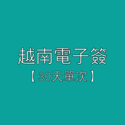 越南電子簽 【30天單次】