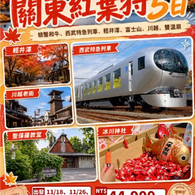 【11月】關東紅葉狩5日